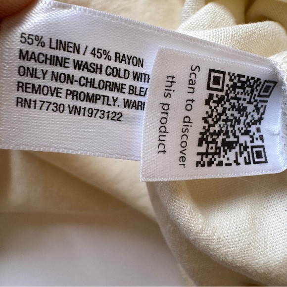 Universal Thread Short Sleeve Linen Blend Boilersuit Jumpsuit Ecru Cream Sz 6 - Picture 4 of 16